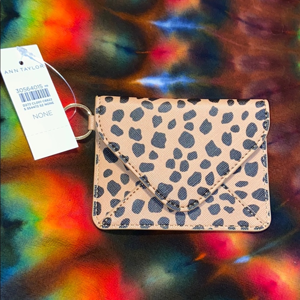 CHEETAH PRINT KEY RING POUCH